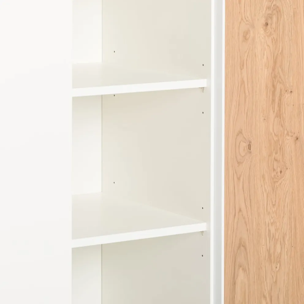 Dieter Knoll Drehtürenschrank Roomline eichefarbig, weiss Clearance