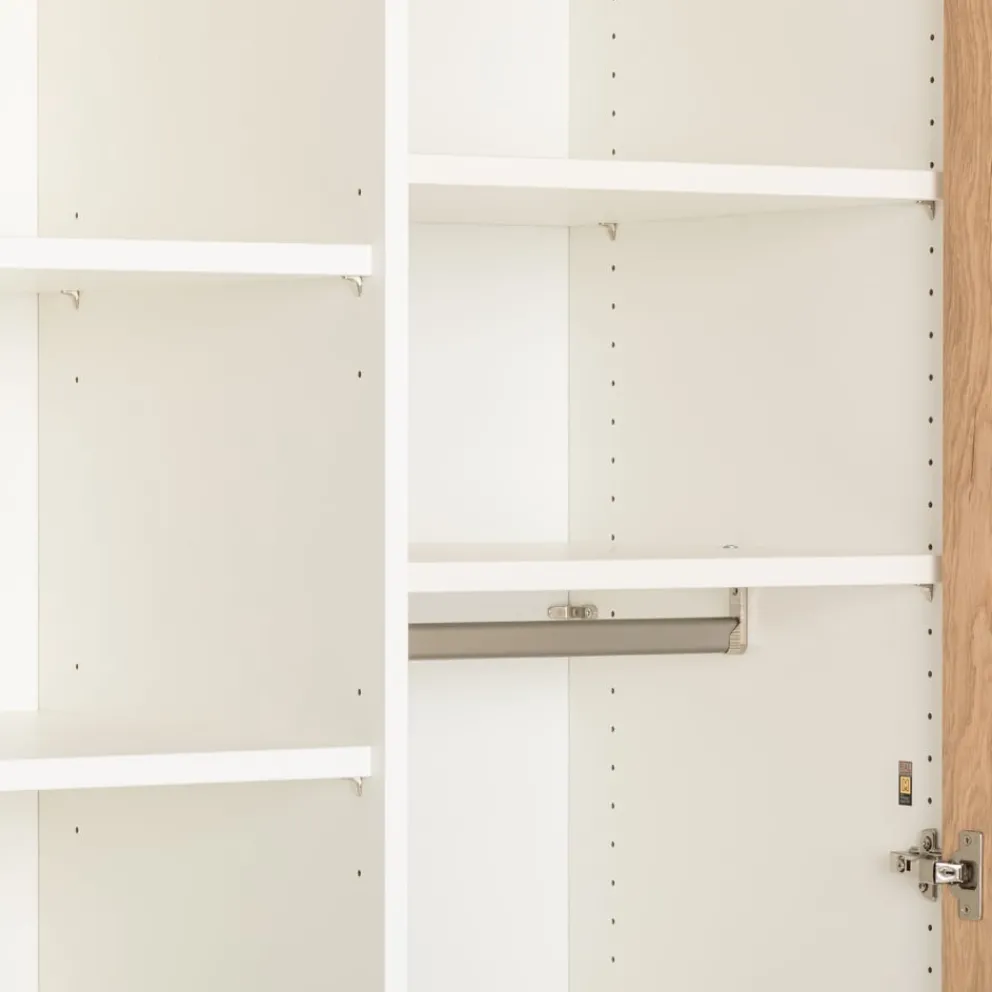Dieter Knoll Drehtürenschrank Roomline eichefarbig, weiss Clearance