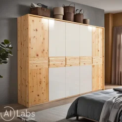 Linea Natura Drehtürenschrank Sanus Natura arvefarbig New