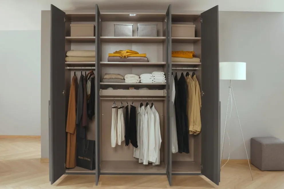 Novel Drehtürenschrank Skat Graphit Hot