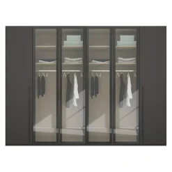 Novel Drehtürenschrank Skat Graphit Clearance