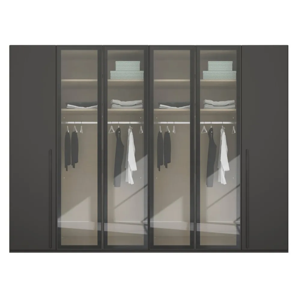 Novel Drehtürenschrank Skat Graphit Clearance