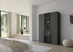 Novel Drehtürenschrank Skat Graphit Discount
