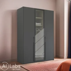 Novel Drehtürenschrank Skat Graphit Discount