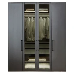 Novel Drehtürenschrank Split Graphit-Dekor Hot