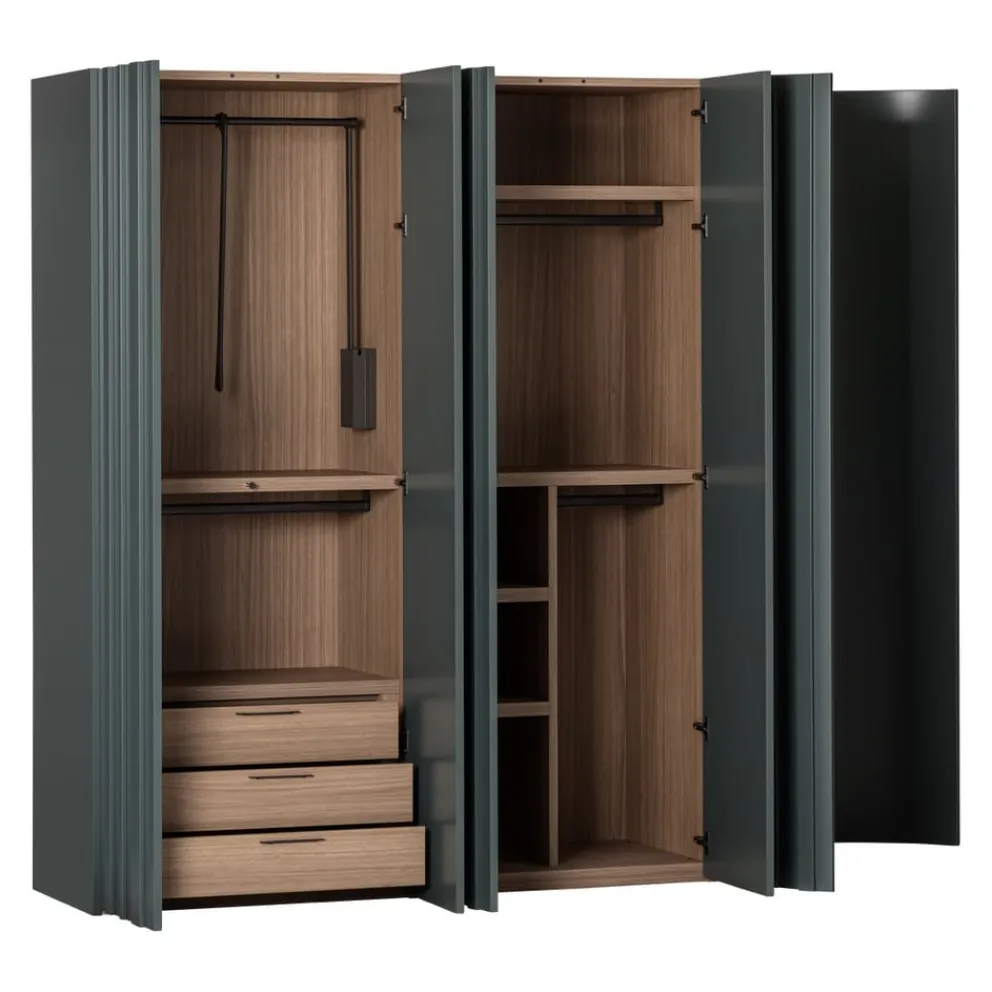 Novamobili Drehtürenschrank Stave 355 ginepro
