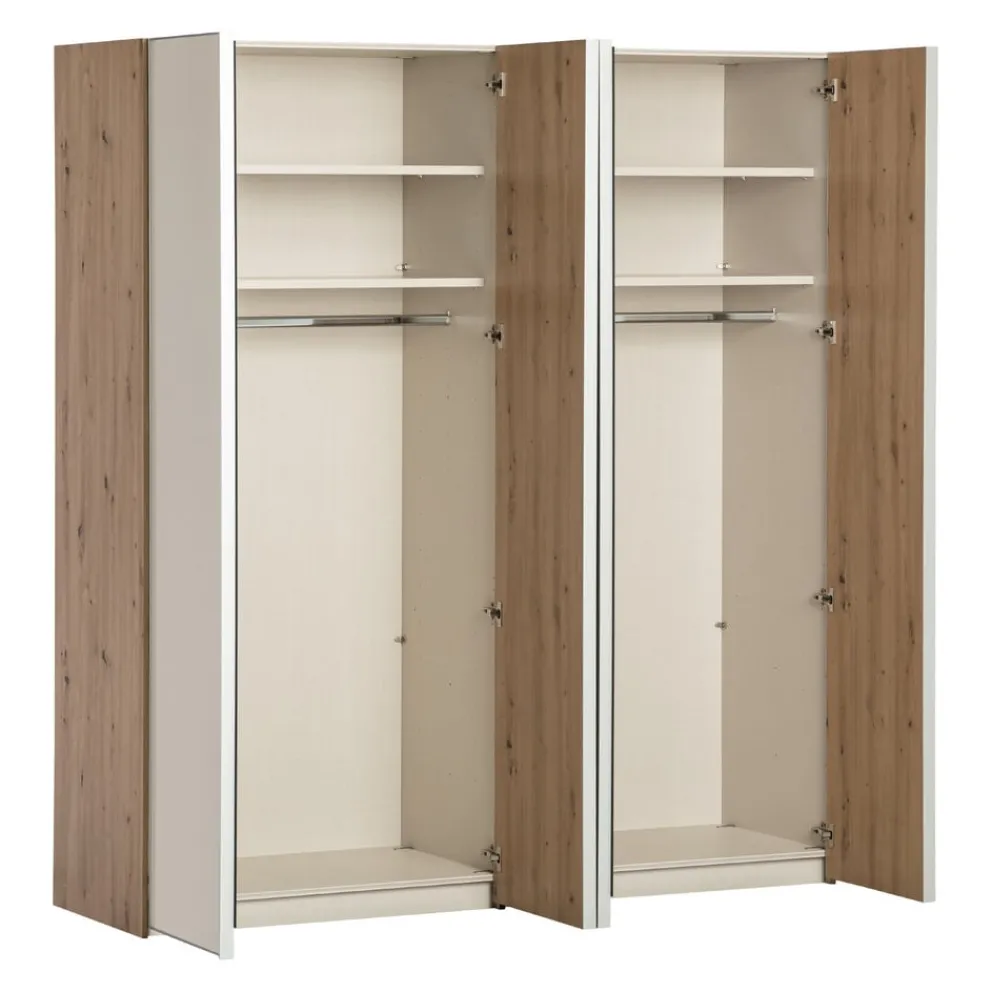 Moderano Drehtürenschrank System One 16 Artisan Eiche, elfenbein