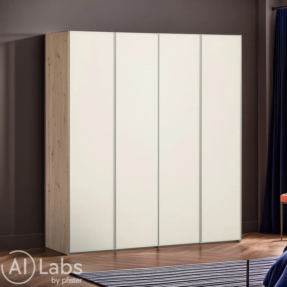 Moderano Drehtürenschrank System One 16 Artisan Eiche, elfenbein