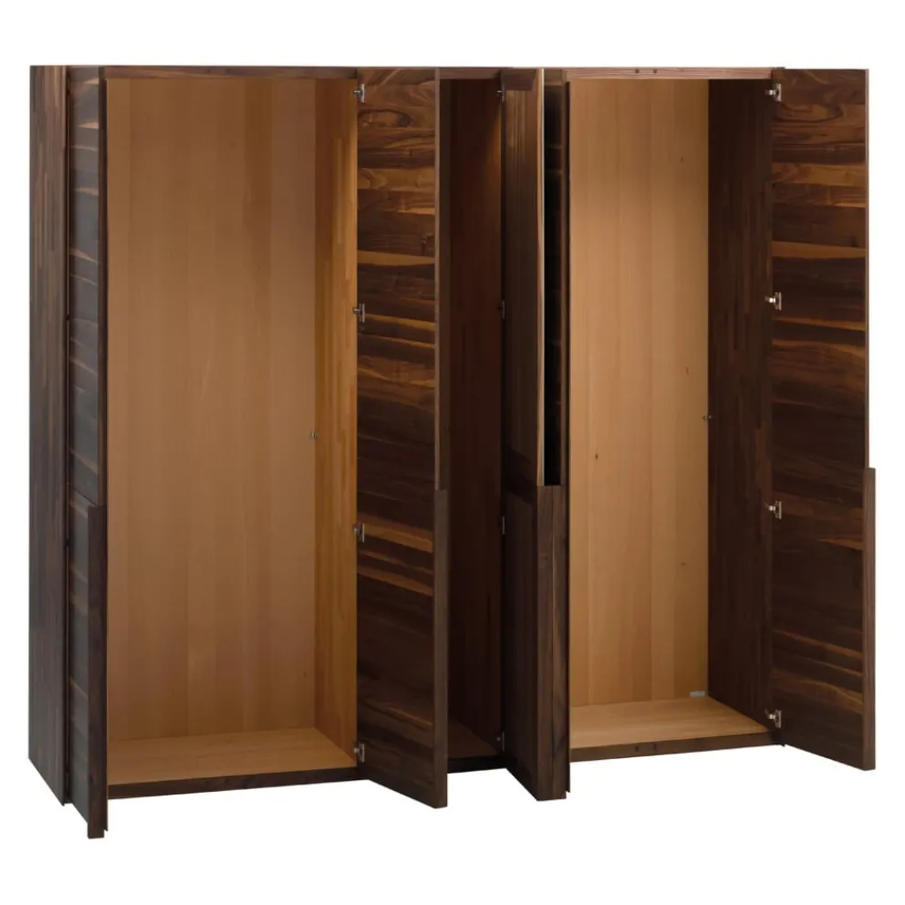 TEAM 7 Drehtürenschrank Schranksyst nussbaumfarbig Outlet