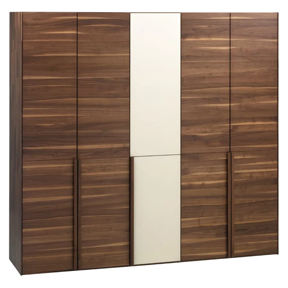 TEAM 7 Drehtürenschrank Schranksyst nussbaumfarbig Outlet