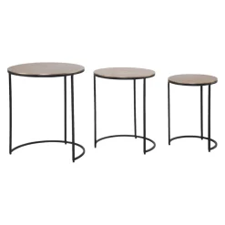 MID.YOU Dreisatztisch Metall schwarz Clearance
