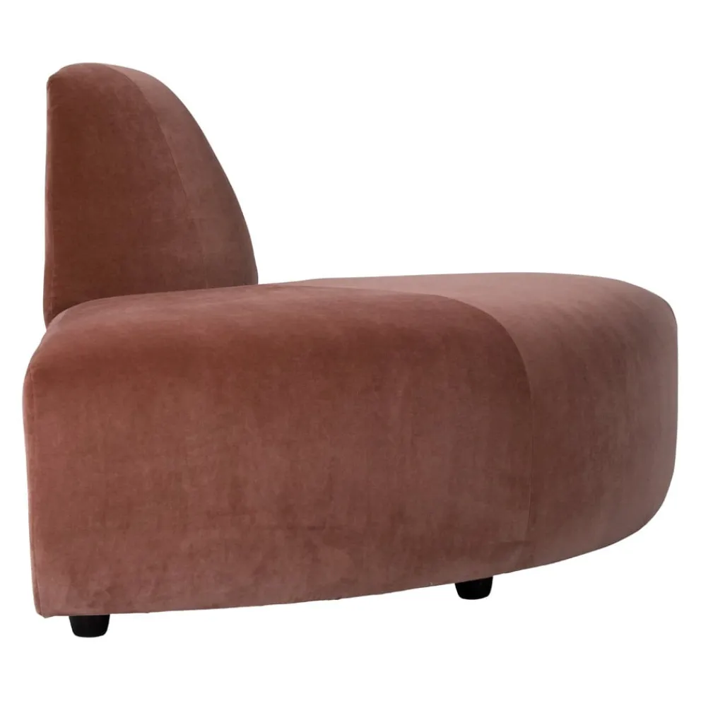 HKliving Eckelement Jax braunrot Outlet