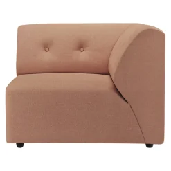 HKliving Eckelement Vint rostrot New