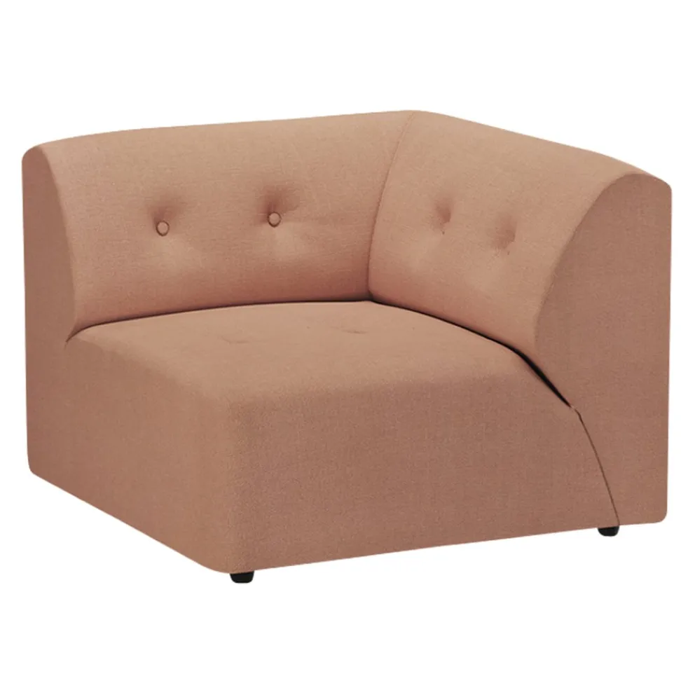 HKliving Eckelement Vint rostrot New