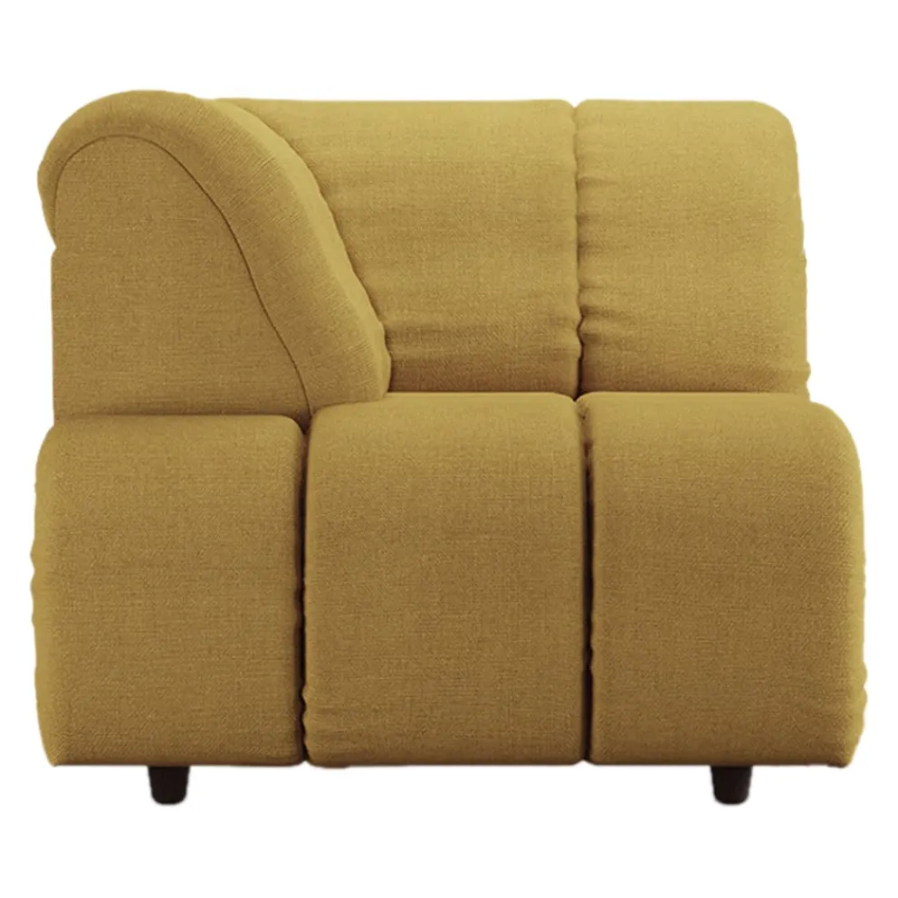 HKliving Eckelement Wave senfgelb Outlet