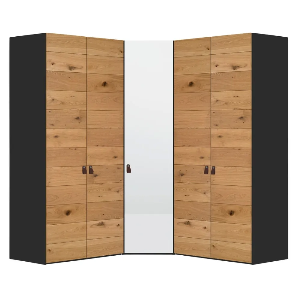 BYYU Eckschrank Atlantis Novaschwarz Clearance