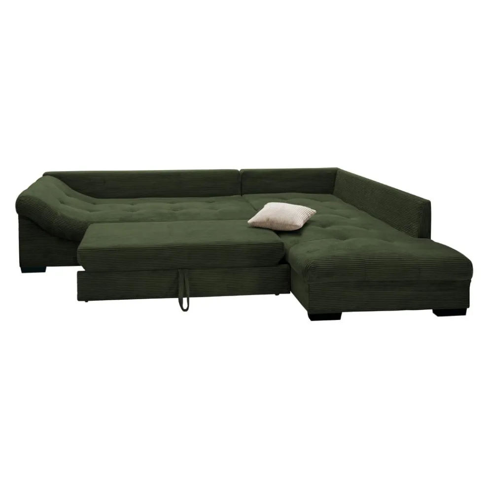 MID.YOU Ecksofa Alvito moosgrün