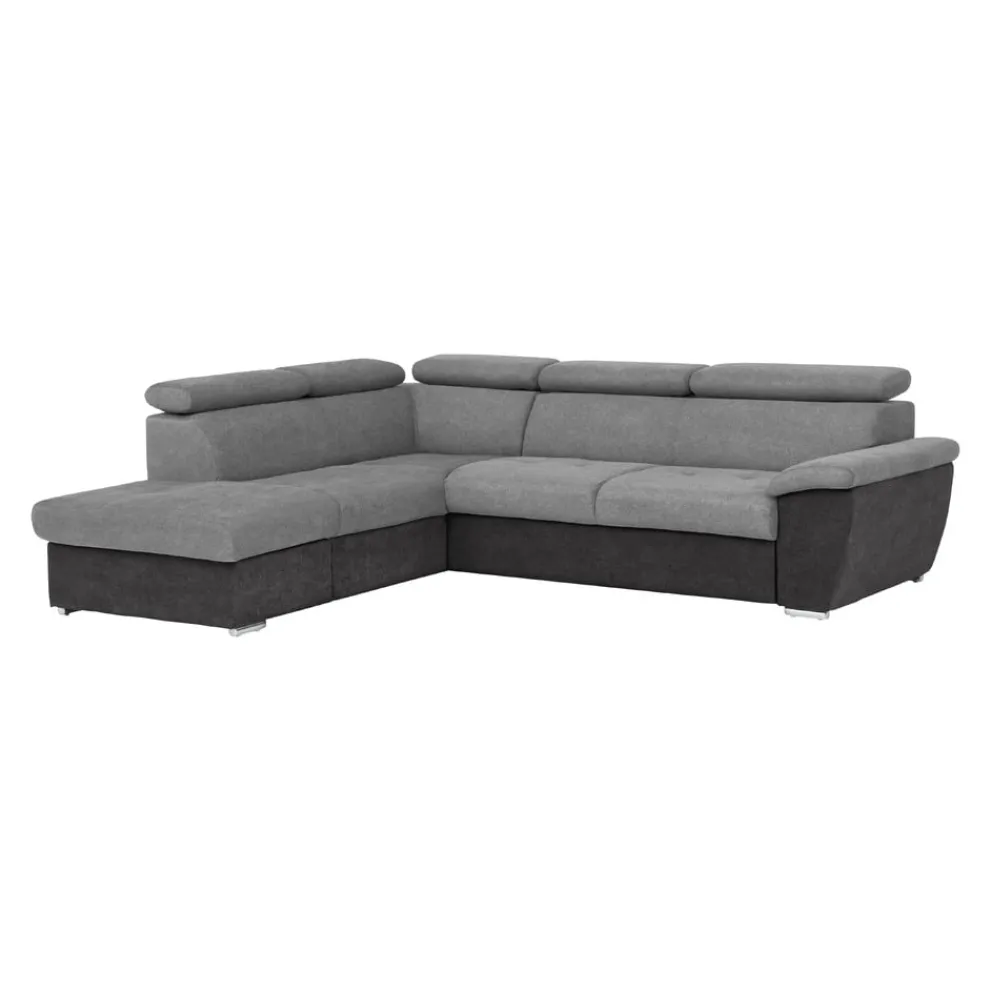 Livetastic Ecksofa Antero mausgrau, schwarz Discount