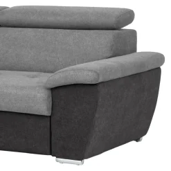 Livetastic Ecksofa Antero mausgrau, schwarz Discount