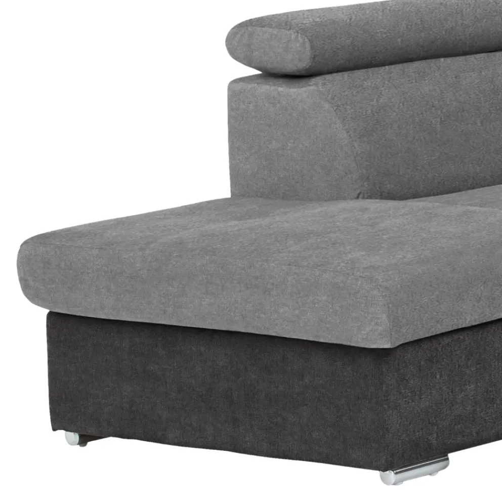 Livetastic Ecksofa Antero mausgrau, schwarz Discount