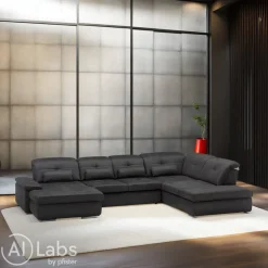 Beldomo Style Ecksofa Austin Kat. 2, Holiday slate Sale