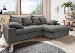 Livetastic Ecksofa Avellino grau New