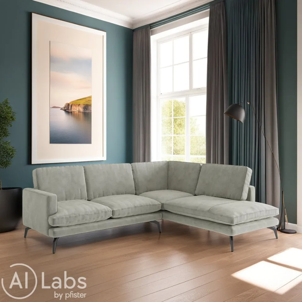 Livetastic Ecksofa Bali achatgrau Clearance