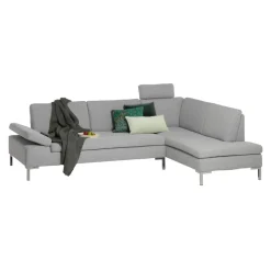 Hom'In Ecksofa Baltimore Kat. 5, GBA 9 agate grey Hot