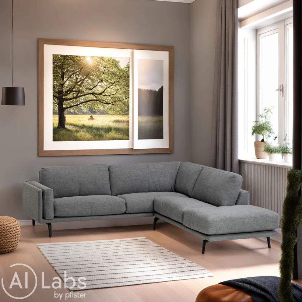 LEOLUX Ecksofa Bellice telegrau 1