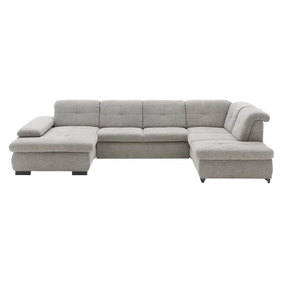 Beldomo Style Ecksofa Bochum hellgrau Outlet