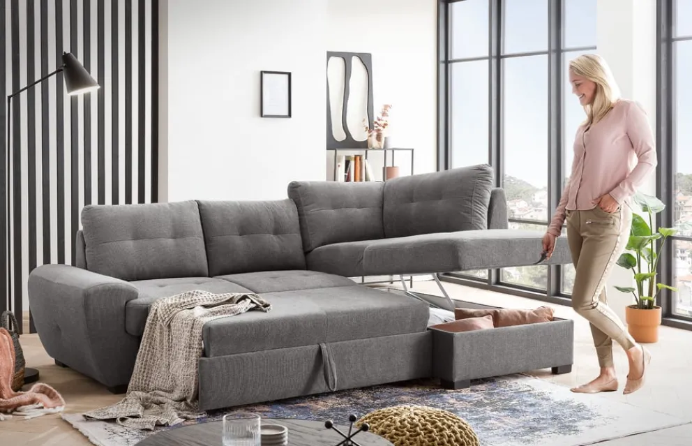 Livetastic Ecksofa Burner grau Online