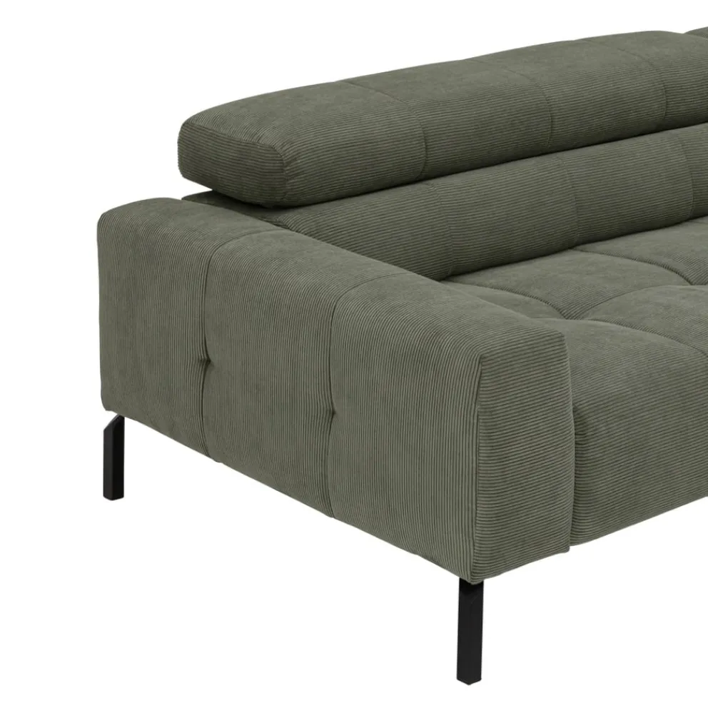 Pure Home Lifestyle Ecksofa Cleveland oliv Outlet