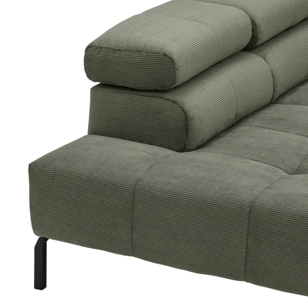 Pure Home Lifestyle Ecksofa Cleveland oliv
