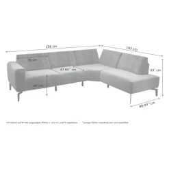 sensoo Ecksofa Cosy1 gelb Clearance