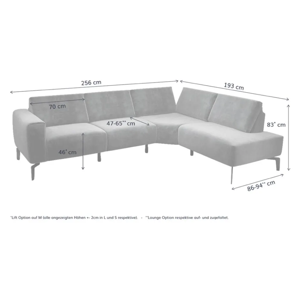 sensoo Ecksofa Cosy1 gelb Clearance