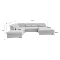 Livetastic Ecksofa Dalida braungrau Clearance