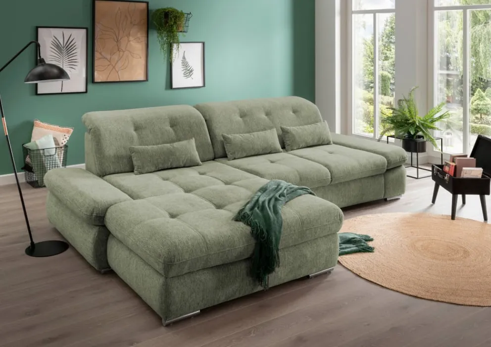 Livetastic Ecksofa Dalida grün Clearance