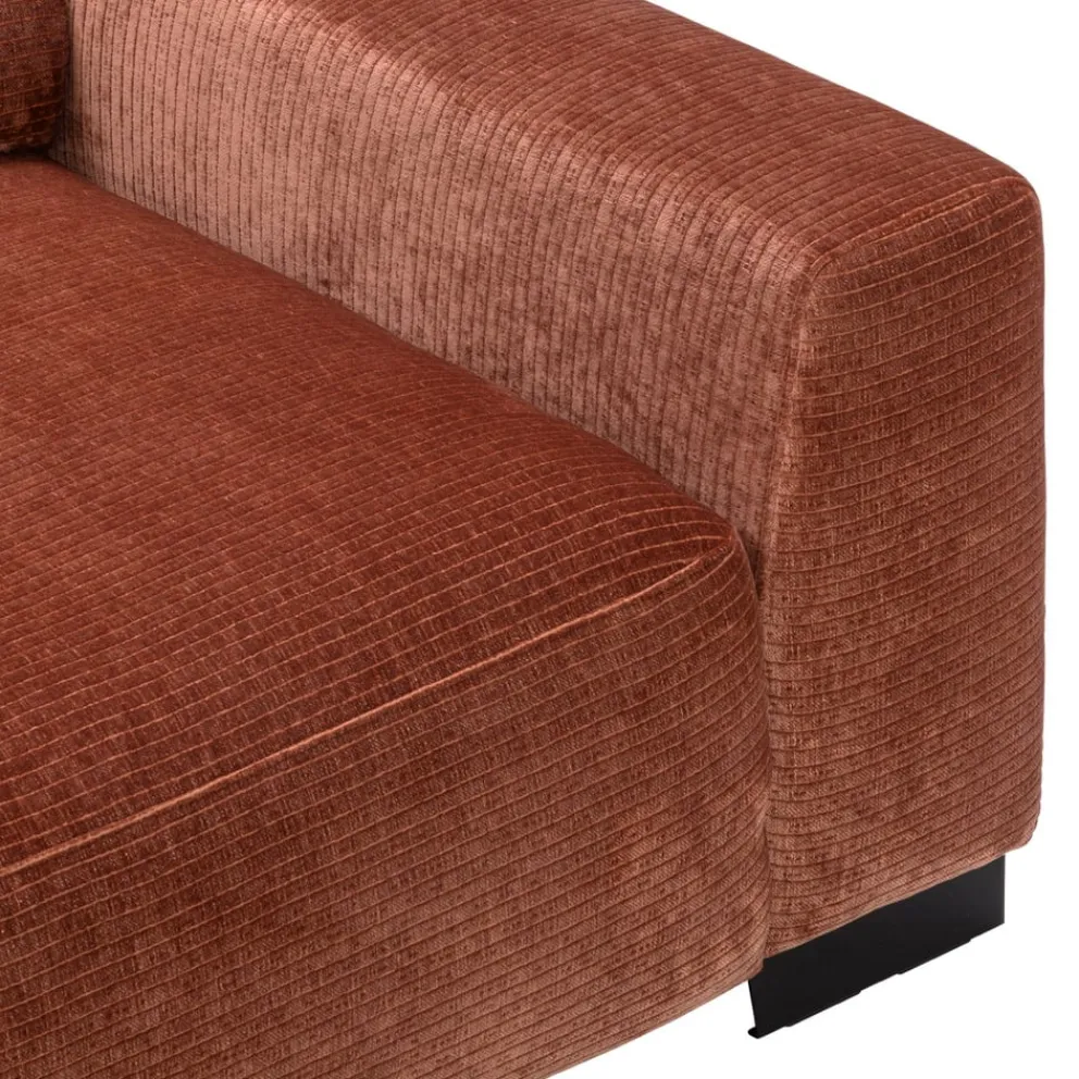 Pure Home Lifestyle Ecksofa Dallas rostrot Outlet