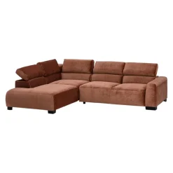 Pure Home Lifestyle Ecksofa Dallas rostrot Outlet
