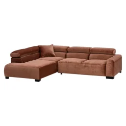 Pure Home Lifestyle Ecksofa Dallas rostrot Outlet