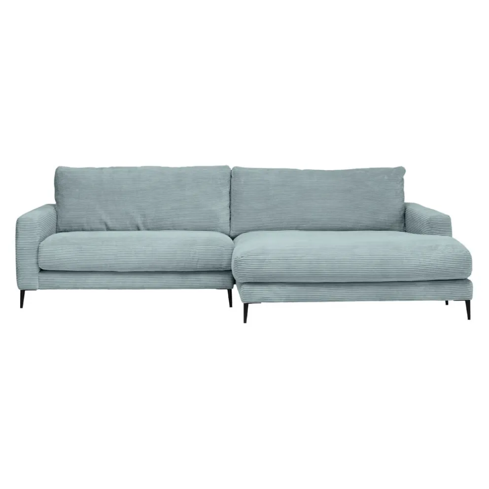 Lomoco Ecksofa Delia Cord light blue New
