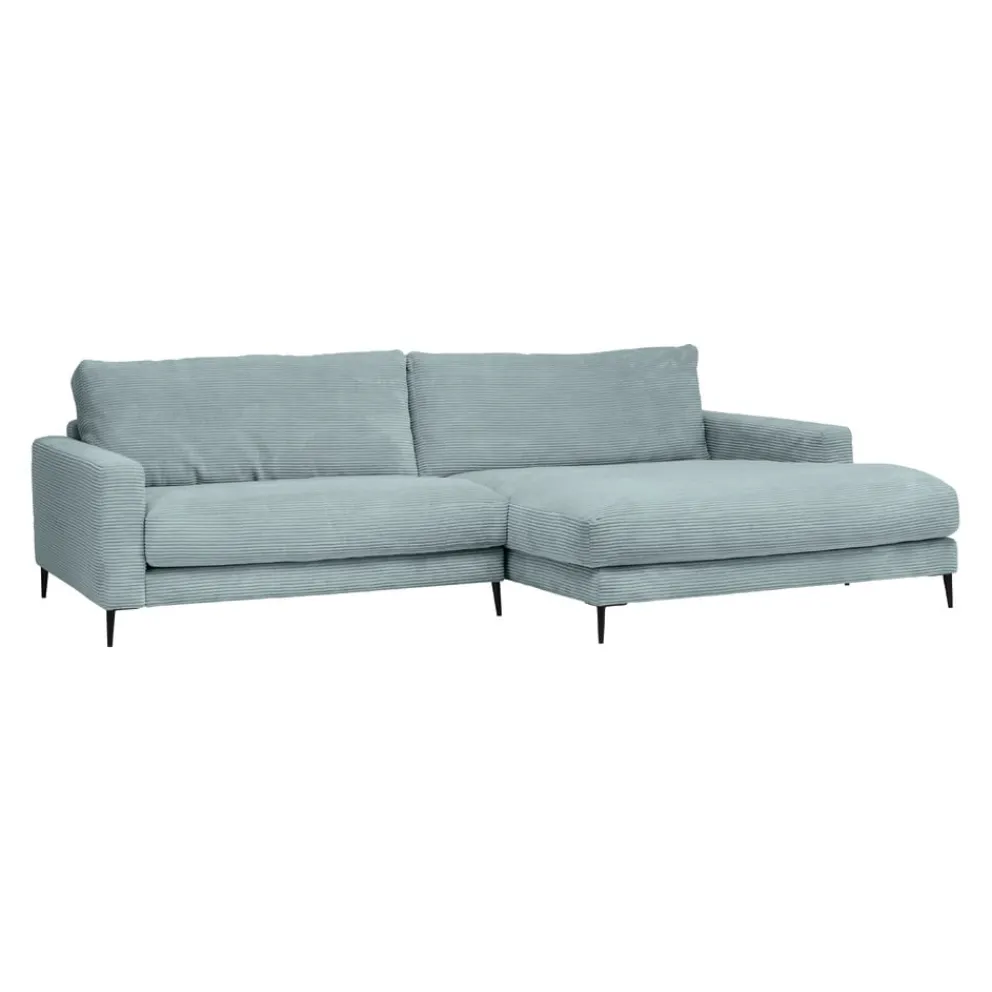 Lomoco Ecksofa Delia Cord light blue New