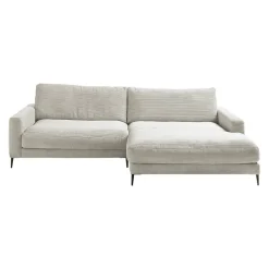 Lomoco Ecksofa Delia Cord light grey
