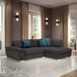 Carry Home Ecksofa Goodnight De Luxe schwarz Clearance