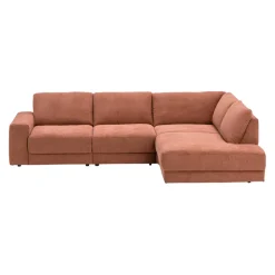 Beldomo System Ecksofa Hamburg orangebraun Clearance