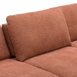 Beldomo System Ecksofa Hamburg orangebraun Clearance