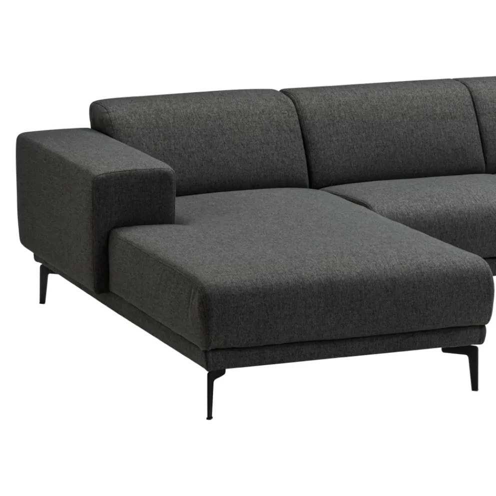 one Ecksofa Huber dunkelgrau Clearance