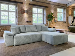 MID.YOU Ecksofa Hyde silbergrau