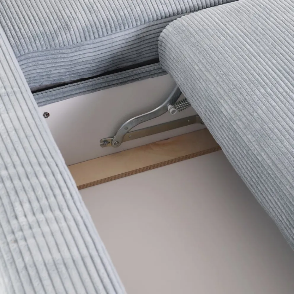MID.YOU Ecksofa Hyde silbergrau