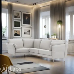 INTERTIME Ecksofa I-Cielo Carla silbergrau U1200C Outlet